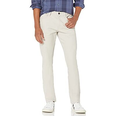 Amazon Essentials Herren 5-Pocket-Chinohose, Komfortabler Stretch, Skinny-Passform, Stone, 34W / 30L Amazon Essentials Herren 5-Pocket-Chinohose, Komfortabler Stretch, Skinny-Passform, Stone, 34W / 30L