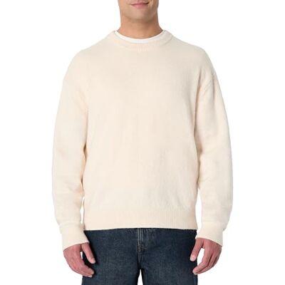 Amazon Essentials Herren Relaxed-Fit-Herrenpullover mit Rundhalsausschnitt und Mischstruktur Amazon Essentials Herren Relaxed-Fit-Herrenpullover mit Rundhalsausschnitt und Mischstruktur