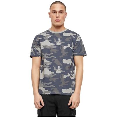 Brandit T-Shirt Camo Aus reiner Baumwolle in Camomuster. Mit Rundhalsausschnitt und kurzem Arm. Brandit T-Shirt Camo Aus reiner Baumwolle in Camomuster. Mit Rundhalsausschnitt und kurzem Arm.