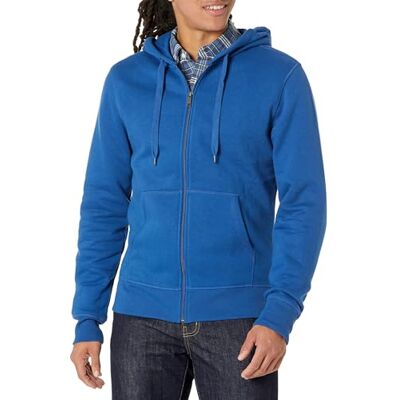 Amazon Essentials Men's Full-Zip Hooded Fleece Sweatshirt, Blue, X-Large Amazon Essentials Men's Full-Zip Hooded Fleece Sweatshirt, Blue, X-Large