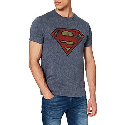 Superman Herren T-Shirt T-Shirt, blau, L Superman Herren T-Shirt T-Shirt, blau, L