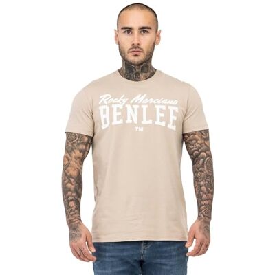 BENLEE Herren T-Shirt Normale Passform Logo, Sand/White, L BENLEE Herren T-Shirt Normale Passform Logo, Sand/White, L