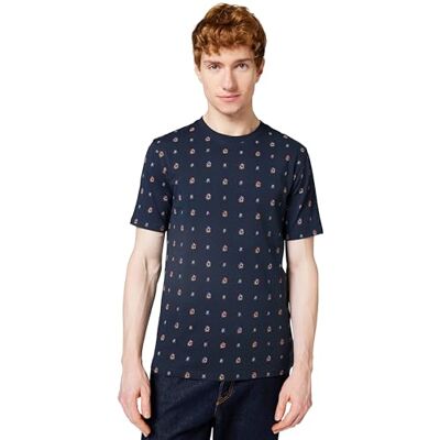 Scotch & Soda T-Shirt mit Allover-Print, Cosmic Sky Ditsy Carbon 001, XL Scotch & Soda T-Shirt mit Allover-Print, Cosmic Sky Ditsy Carbon 001, XL