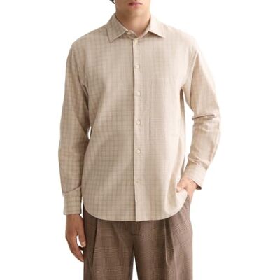 Scotch & Soda Herren Leichtes Flanell Kariert Hemd, Plaza Taupe Check 260, XXL Scotch & Soda Herren Leichtes Flanell Kariert Hemd, Plaza Taupe Check 260, XXL