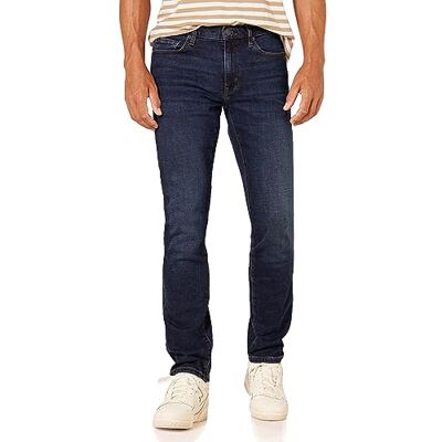 Amazon Essentials Herren Slim-Fit-Jeans Auslauffarben, Dunkelblau Vintage, 34W / 34L Amazon Essentials Herren Slim-Fit-Jeans Auslauffarben, Dunkelblau Vintage, 34W / 34L