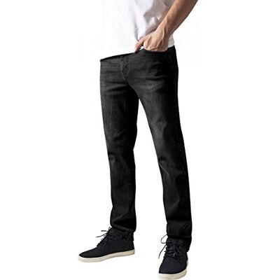 Urban Classics Stretch Denim Pants Männer Jeans dunkelblau Basics, Rockabilly, Streetwear Urban Classics Stretch Denim Pants Männer Jeans dunkelblau Basics, Rockabilly, Streetwear