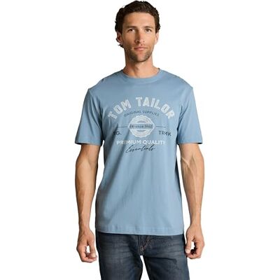 TOM TAILOR T-Shirt aus Baumwolle mit Logo-Print TOM TAILOR T-Shirt aus Baumwolle mit Logo-Print