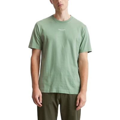 Marc O' Polo Herren T-Shirt aus Bio-Baumwolle Basic, Grün (Luscious Moss), XS Marc O' Polo Herren T-Shirt aus Bio-Baumwolle Basic, Grün (Luscious Moss), XS
