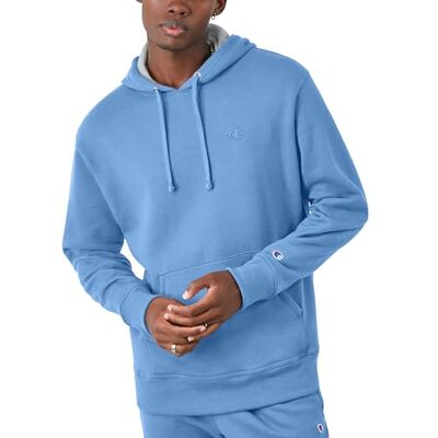 Champion Herren Kapuzenpullover Powerblend Pullover Hoodie, Swiss Blue, M Champion Herren Kapuzenpullover Powerblend Pullover Hoodie, Swiss Blue, M