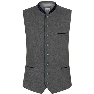 Stockerpoint Herren Trachtenweste Fabricio I Größen 46-60 I Traditionelle & hochwertige Weste mit verstellbarem Riegel I Perfekt für Trachten & Festlichkeiten Stockerpoint Herren Trachtenweste Fabricio I Größen 46-60 I Traditionelle & hochwertige Weste mit verstellbarem Riegel I Perfekt für Trachten & Festlichkeiten