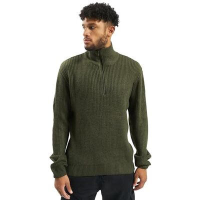 Brandit Bundeswehr Troyer NEU BW Pullover MIT REIßVERSCHLUSS Marine Strick Rolli Pulli, Größe:5XL, Farbe:Oliv Brandit Bundeswehr Troyer NEU BW Pullover MIT REIßVERSCHLUSS Marine Strick Rolli Pulli, Größe:5XL, Farbe:Oliv