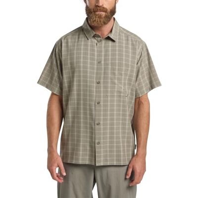 Jack Wolfskin Herren Meseta Shirt Hemd, Check Stone, M EU Jack Wolfskin Herren Meseta Shirt Hemd, Check Stone, M EU