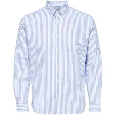 SELECTED HOMME Herren SLHREGRICK-OX Flex Shirt LS S NOOS Hemd, Skyway, L SELECTED HOMME Herren SLHREGRICK-OX Flex Shirt LS S NOOS Hemd, Skyway, L