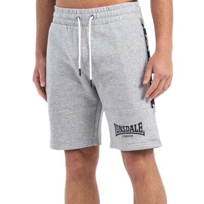 Lonsdale Herren Shorts Normale Passform SCARVELL L, Marl Grey/Black/White Lonsdale Herren Shorts Normale Passform SCARVELL L, Marl Grey/Black/White