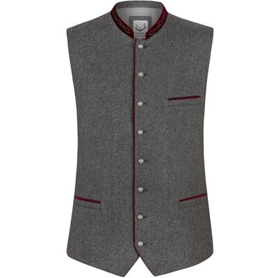 Stockerpoint Herren Trachtenweste Fabricio I Größen 46-60 I Traditionelle & hochwertige Weste mit verstellbarem Riegel I Perfekt für Trachten & Festlichkeiten Stockerpoint Herren Trachtenweste Fabricio I Größen 46-60 I Traditionelle & hochwertige Weste mit verstellbarem Riegel I Perfekt für Trachten & Festlichkeiten