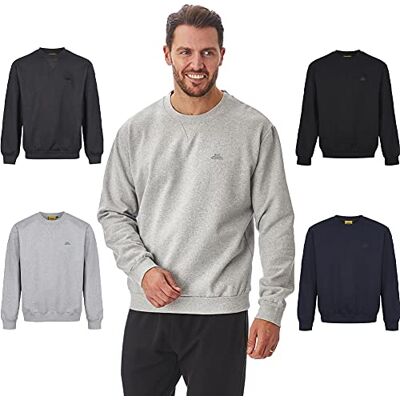 Iron Mountain Herren Sweatshirt Fleece – Pullover Baumwollmix Rundhals Langarm, Workwear Sweatshirt Leicht Warm für Freizeit Arbeit Alltag Winter (Hellgrau, L) Iron Mountain Herren Sweatshirt Fleece – Pullover Baumwollmix Rundhals Langarm, Workwear Sweatshirt Leicht Warm für Freizeit Arbeit Alltag Winter (Hellgrau, L)