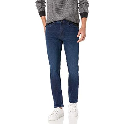 Amazon Essentials Herren Jeans, Skinny-Fit-Comfort-Stretch Auslauffarben, Indigo Geschmirgelt, 33W / 36L Amazon Essentials Herren Jeans, Skinny-Fit-Comfort-Stretch Auslauffarben, Indigo Geschmirgelt, 33W / 36L
