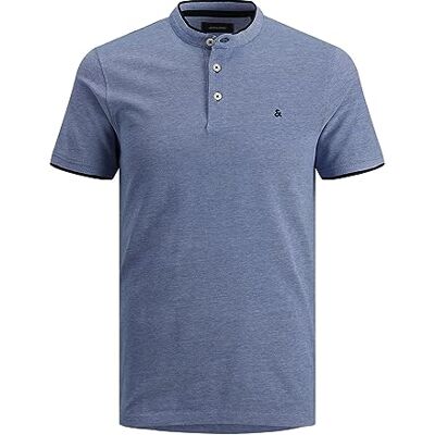 JACK & JONES Herren Jjepaulos Mao Noos Polohemd, Bright Cobalt, XXL EU JACK & JONES Herren Jjepaulos Mao Noos Polohemd, Bright Cobalt, XXL EU