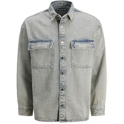 JACK & JONES Jcochrome Washed Overshirt Ls JACK & JONES Jcochrome Washed Overshirt Ls