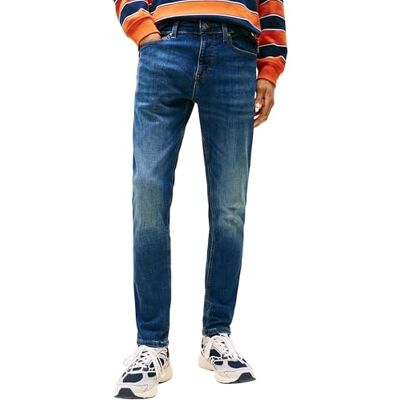 Tommy Jeans Herren Jeans Hose Austin Slim Fit, Blau (Denim Dark), 32W/32L Tommy Jeans Herren Jeans Hose Austin Slim Fit, Blau (Denim Dark), 32W/32L