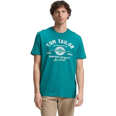 TOM TAILOR T-Shirt aus Baumwolle mit Logo-Print TOM TAILOR T-Shirt aus Baumwolle mit Logo-Print