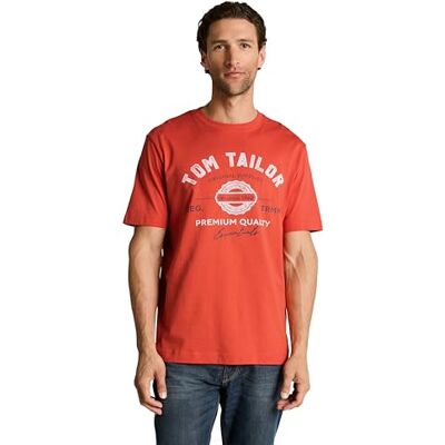 TOM TAILOR T-Shirt aus Baumwolle mit Logo-Print TOM TAILOR T-Shirt aus Baumwolle mit Logo-Print