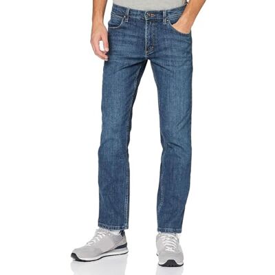 Wrangler Herren Red Kabel Straight Jeans, Authentic Blue, 34W / 34L EU Wrangler Herren Red Kabel Straight Jeans, Authentic Blue, 34W / 34L EU