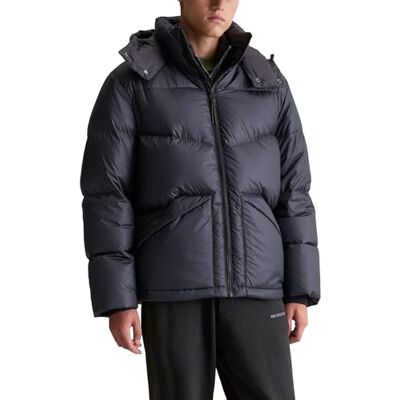 Marc O' Polo Marc OߴPolo Denim Herren Daunenjacke mit abnehmbarer Kapuze Regular Fit, Blau (Blue Depths), L Marc O' Polo Marc OߴPolo Denim Herren Daunenjacke mit abnehmbarer Kapuze Regular Fit, Blau (Blue Depths), L