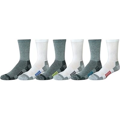 Amazon Essentials Herren Funktionssocken Aus Baumwolle Zur Feuchtigkeitsregulierung, Athletischer Rundhalsausschnitt, Atmungsaktiv Amazon Essentials Herren Funktionssocken Aus Baumwolle Zur Feuchtigkeitsregulierung, Athletischer Rundhalsausschnitt, Atmungsaktiv