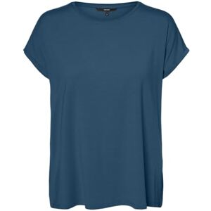 VERO MODA Women's VMAVA Plain SS TOP GAJRS NOOS Shirt, Moroccan Blue, 28W / 32L VERO MODA Women's VMAVA Plain SS TOP GAJRS NOOS Shirt, Moroccan Blue, 28W / 32L