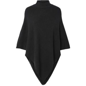 PIECES Pcfortuna High Neck Poncho Noos Bc, Schwarz,Einheitsgröße PIECES Pcfortuna High Neck Poncho Noos Bc, Schwarz,Einheitsgröße