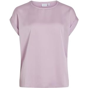 Vila Damen Satin Blusen T-Shirt Kurzarm Basic Rundhals Top Glänzend Tunika Blouse Oberteil VIELLETTE, Farben:Rosa, Größe:38 Vila Damen Satin Blusen T-Shirt Kurzarm Basic Rundhals Top Glänzend Tunika Blouse Oberteil VIELLETTE, Farben:Rosa, Größe:38