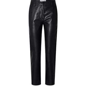 SELECTED FEMME Women's SLFMARIE MW Leather Pants W NOOS Hose, Schwarz, 38 SELECTED FEMME Women's SLFMARIE MW Leather Pants W NOOS Hose, Schwarz, 38