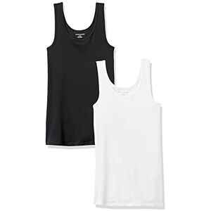 Amazon Essentials Damen Tanktop, Schmale Passform, 2er-Pack, Schwarz/Weiß, L Amazon Essentials Damen Tanktop, Schmale Passform, 2er-Pack, Schwarz/Weiß, L