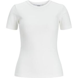 JJXX JACK & JONES Damen JXFRANKIE STR SS Rib Tee JRS T-Shirt, Bright White, S JJXX JACK & JONES Damen JXFRANKIE STR SS Rib Tee JRS T-Shirt, Bright White, S