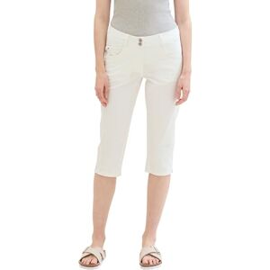 TOM TAILOR Damen Tapered relaxed Hose, Whisper White, 46 TOM TAILOR Damen Tapered relaxed Hose, Whisper White, 46