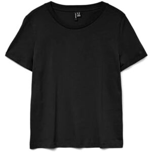 VERO MODA Damen VMPAULA S/S GA NOOS T-Shirt, Black, L VERO MODA Damen VMPAULA S/S GA NOOS T-Shirt, Black, L