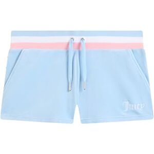 Juicy Couture Damen Velour Stripe Lässige Shorts, Powder Blue, M Juicy Couture Damen Velour Stripe Lässige Shorts, Powder Blue, M