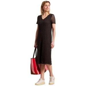 Street One Damen Midi-Kleid aus Spitze in Unifarbe Street One Damen Midi-Kleid aus Spitze in Unifarbe