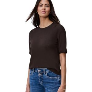 Street One Damen T-Shirt mit Rundhals im Strick-Look Street One Damen T-Shirt mit Rundhals im Strick-Look