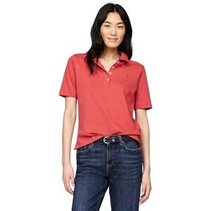 Tommy Hilfiger Damen Poloshirt Kurzarm Regular Fit, Rot (Terra Red), S Tommy Hilfiger Damen Poloshirt Kurzarm Regular Fit, Rot (Terra Red), S