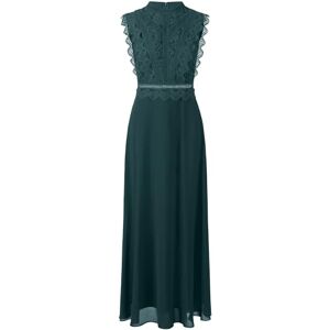 Apart Damen ärmelloses Spitzenabendkleid, hochgeschlossene Maxikleid, transparenter Rücken, gewellter Taillendetail, ausgestellter Chiffonrock, Elegantes formelles Partykleid Apart Damen ärmelloses Spitzenabendkleid, hochgeschlossene Maxikleid, transparenter Rücken, gewellter Taillendetail, ausgestellter Chiffonrock, Elegantes formelles Partykleid