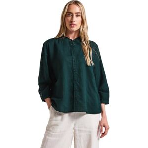 Street One Damen Leinenmix Bluse mit Rüschen Street One Damen Leinenmix Bluse mit Rüschen