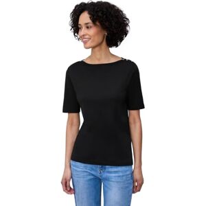 Street One Damen Kurzarm Shirt mit Knopfdetail Street One Damen Kurzarm Shirt mit Knopfdetail