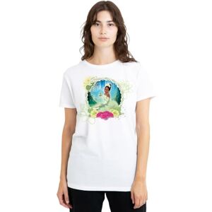 The Princess and Frog Damen Floral Bayou Beauty with Tiana Ladies Shirt, White, Weiß, M EU The Princess and Frog Damen Floral Bayou Beauty with Tiana Ladies Shirt, White, Weiß, M EU