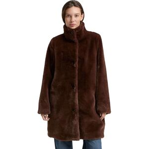 TOM TAILOR Damen Fake Fellmantel mit Stehkragen TOM TAILOR Damen Fake Fellmantel mit Stehkragen