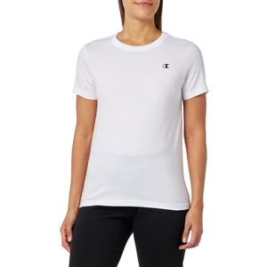 Champion Legacy Basics W-Light Cotton Jersey S-s Regular Crewneck T-Shirt Damen, Weiß, Medium Champion Legacy Basics W-Light Cotton Jersey S-s Regular Crewneck T-Shirt Damen, Weiß, Medium