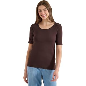 Cecil Damen Basic T-Shirt mit Rundhals in Unifarbe Cecil Damen Basic T-Shirt mit Rundhals in Unifarbe