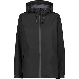 CMP Damenjacke mit fester Kapuze, Schwarz, XS CMP Damenjacke mit fester Kapuze, Schwarz, XS