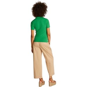 Tommy Hilfiger Damen Poloshirt Kurzarm 1985 Pique Slim Fit, Grün (Radiant Green), S Tommy Hilfiger Damen Poloshirt Kurzarm 1985 Pique Slim Fit, Grün (Radiant Green), S